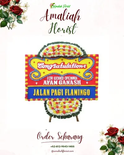 Bunga Papan Congratulation di Gedong Meneng Baru